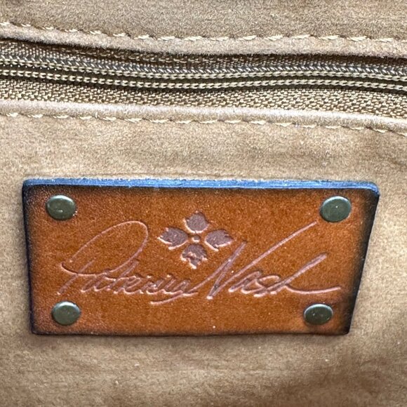 Patricia Nash Embossed Leather Crossbody Shoulder Bag Floral Purse Wristlet - Picture 5 of 12